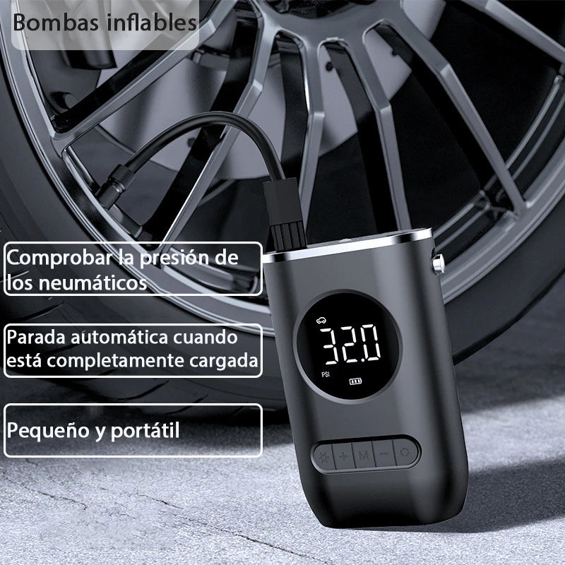 Bomba infladora inalámbrica para coche